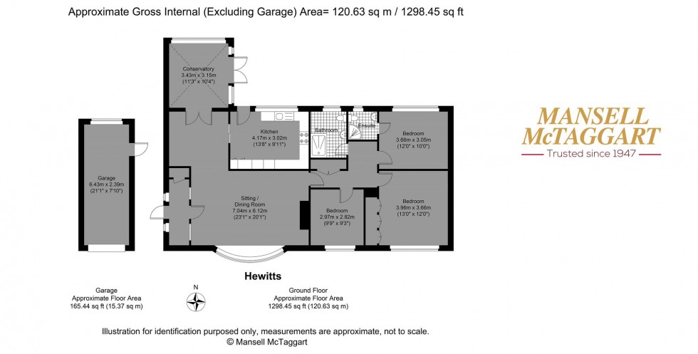 Floorplan for Hewitts, Henfield, BN5