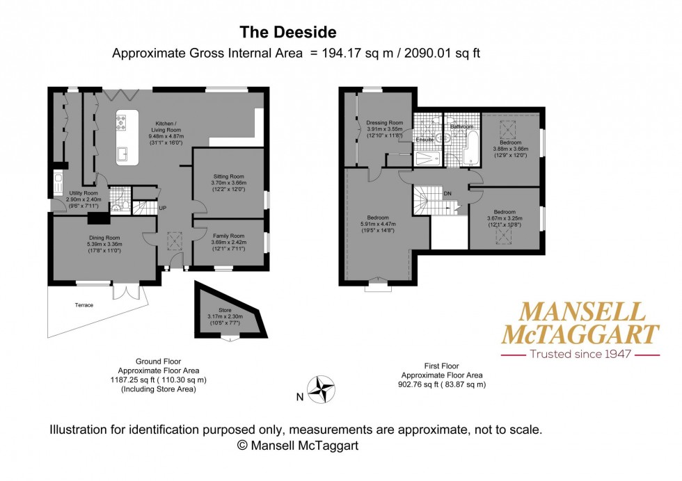 Floorplan for The Deeside, Brighton, BN1