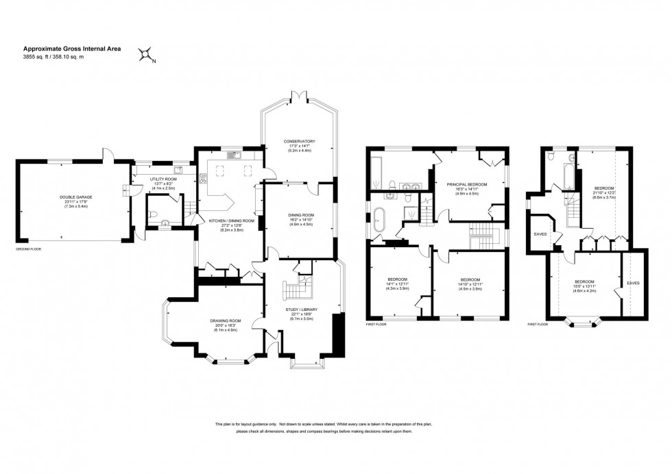 Floorplan for Lucastes Avenue, Haywards Heath, RH16