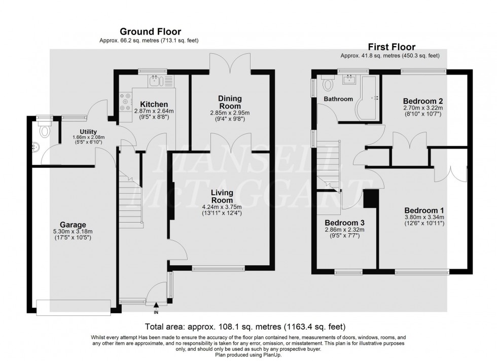 Floorplan for Fulmar Drive, East Grinstead, RH19