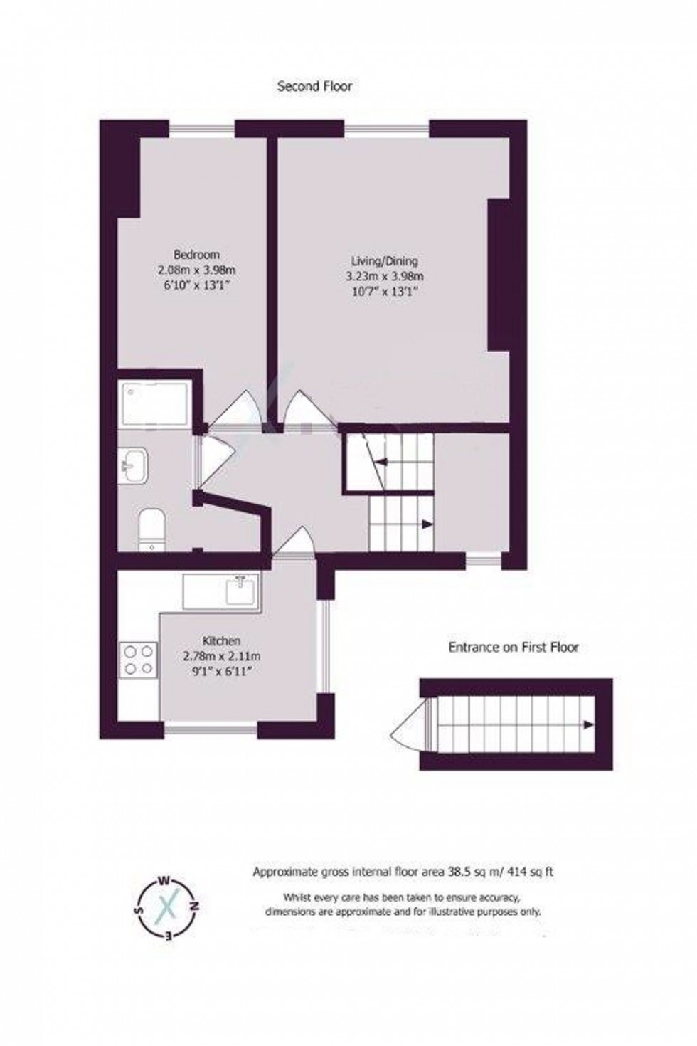 Floorplan for 13 Arundel Street, Brighton, BN2