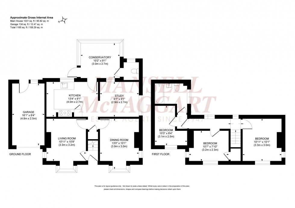 Floorplan for Manor Road, Burgess Hill, RH15