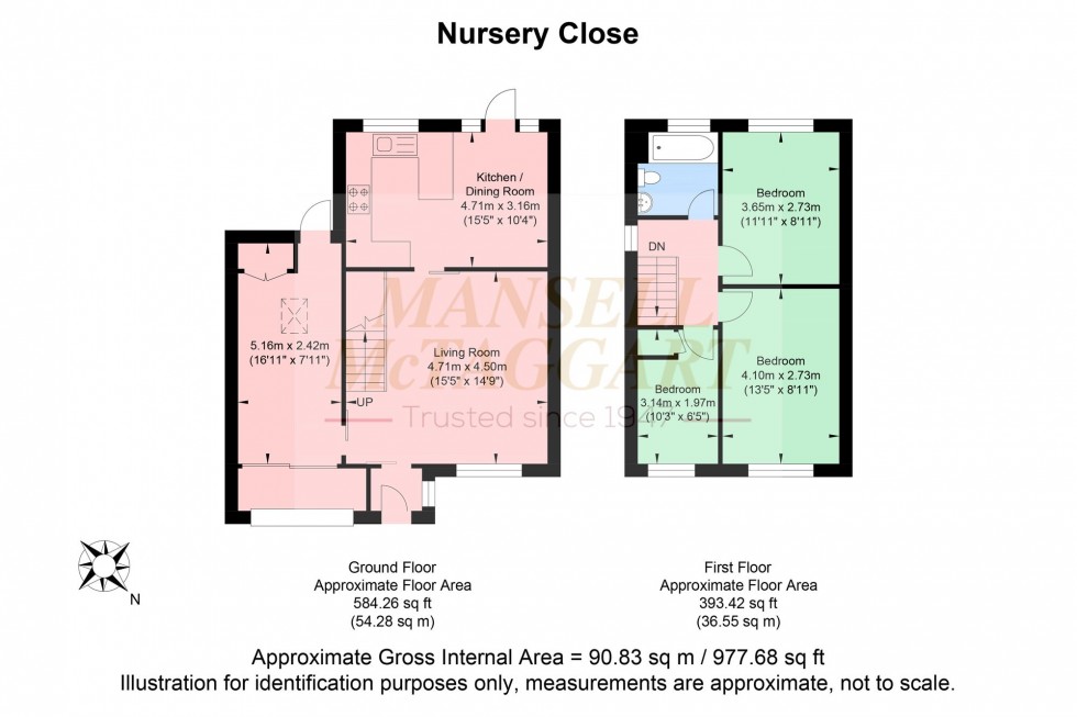 Floorplan for Nursery Close, Hurstpierpoint, BN6