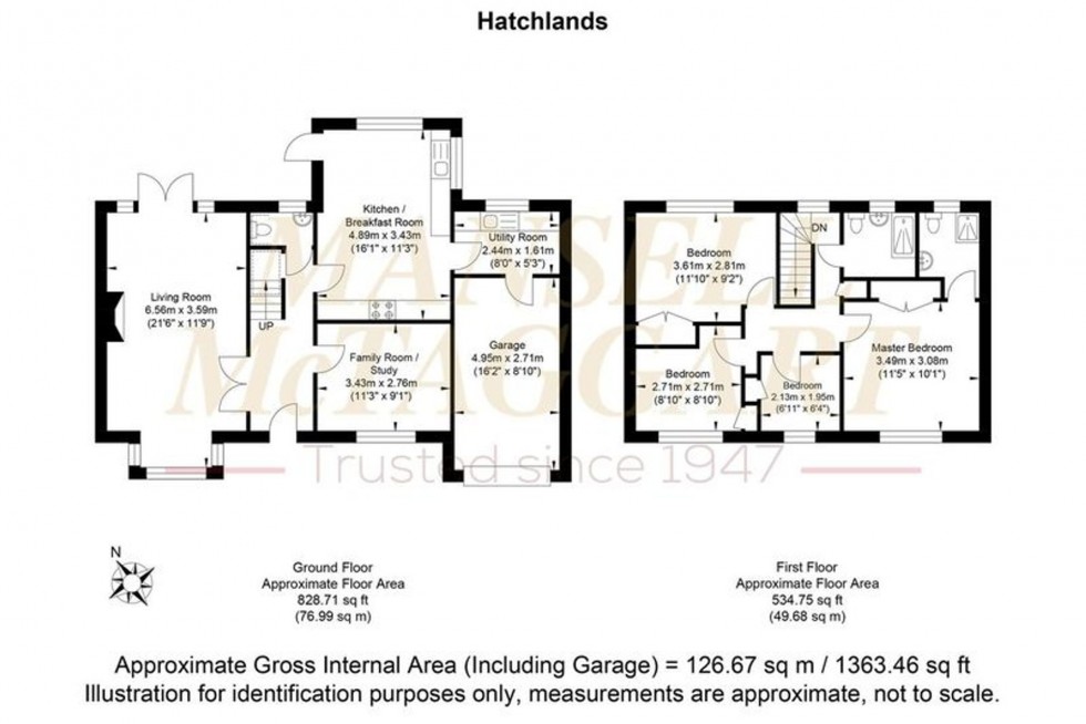 Floorplan for Hatchlands, Cuckfield, RH17