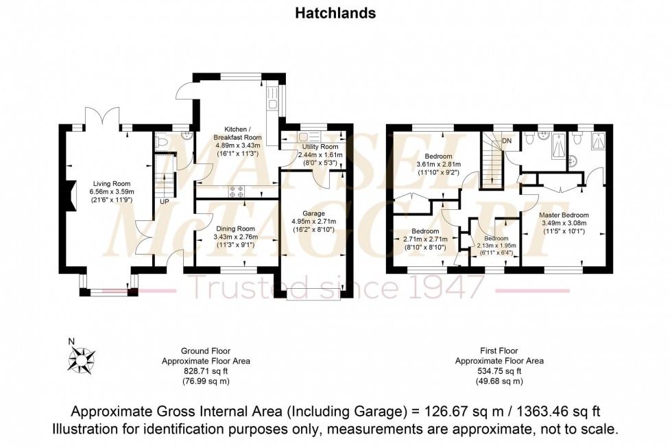 Floorplan for Hatchlands, Cuckfield, RH17