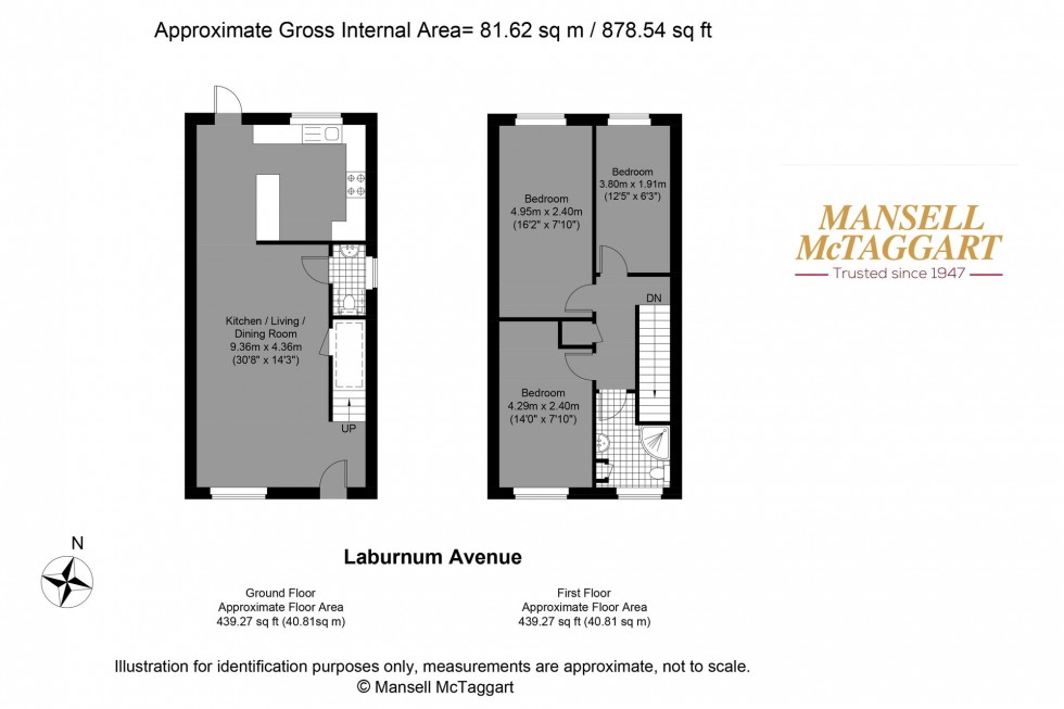 Floorplan for Laburnum Avenue, Hove, BN3