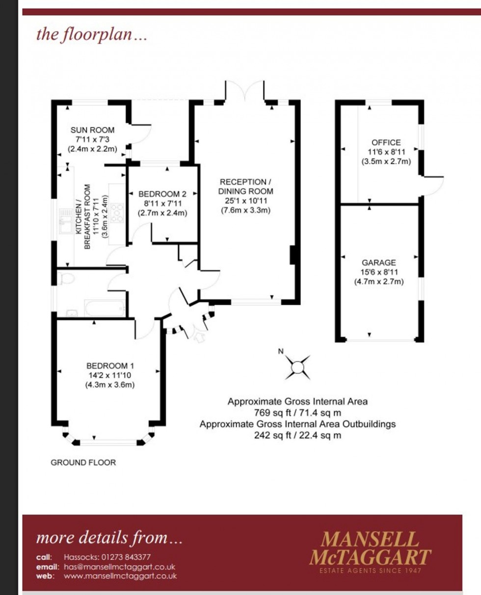 Floorplan for Mackie Avenue, Hassocks, BN6