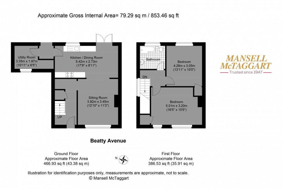 Floorplan for Beatty Avenue, Brighton, BN1