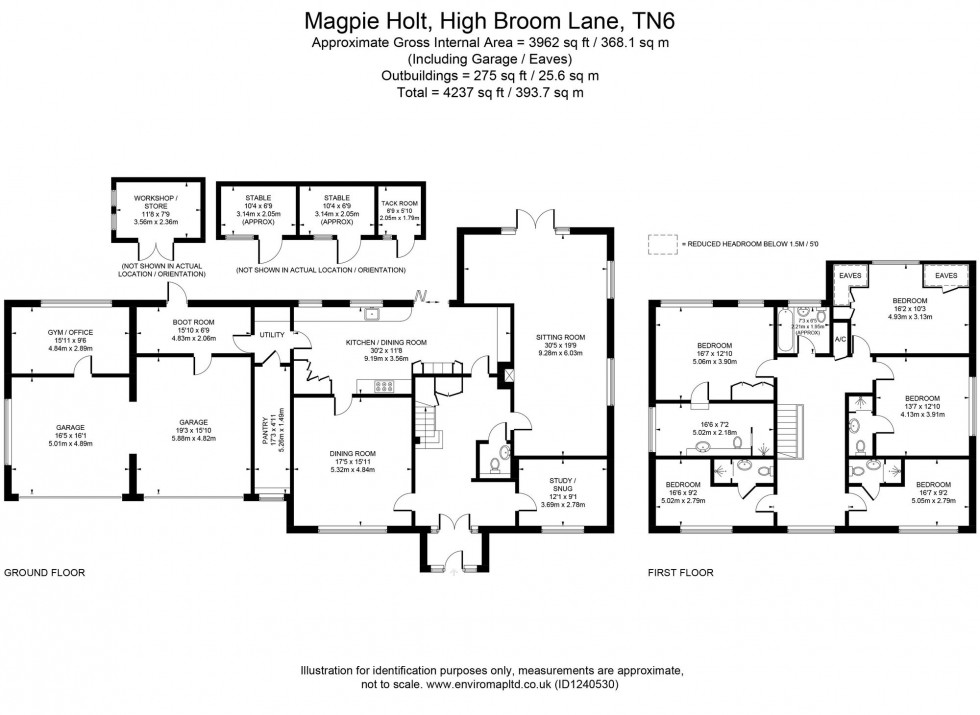 Floorplan for High Broom Lane, Crowborough, TN6