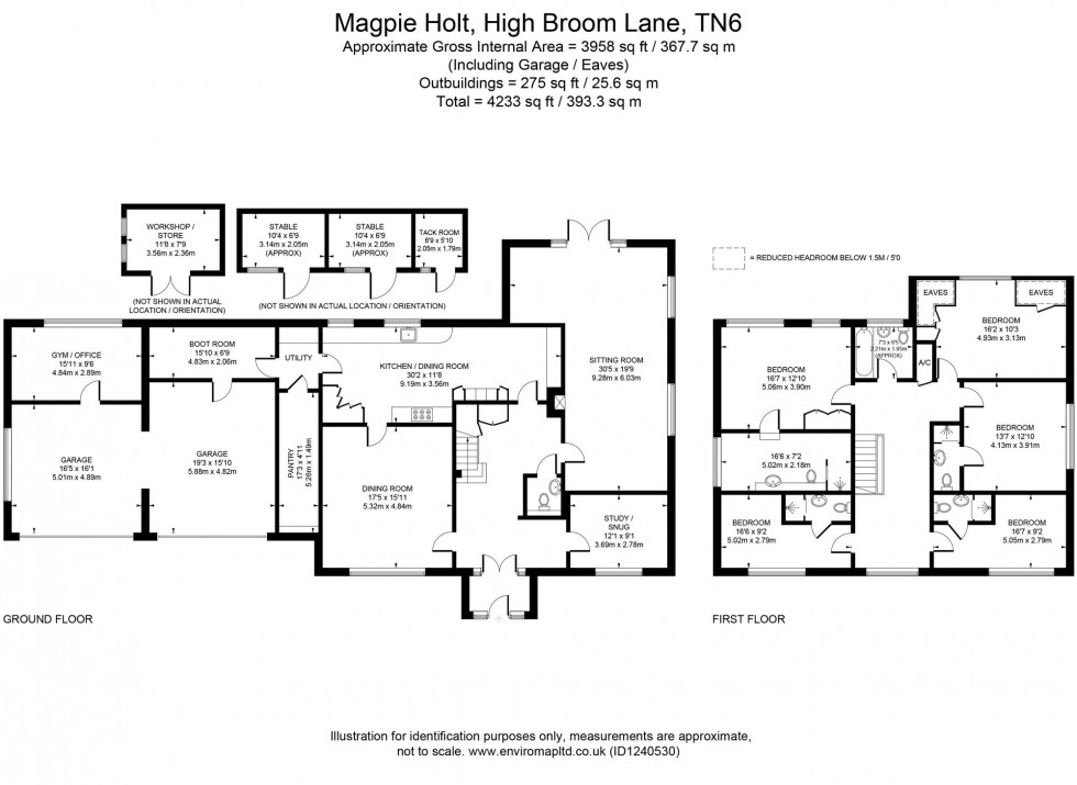 Floorplan for High Broom Lane, Crowborough, TN6