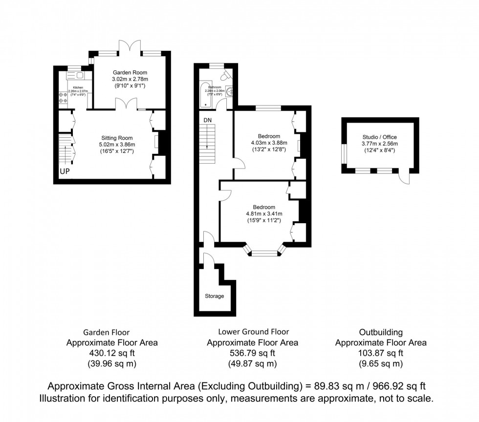 Floorplan for St. Johns Terrace, Lewes, BN7