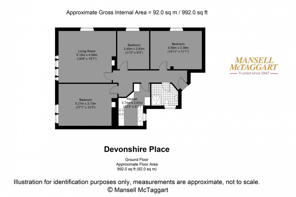 Floorplan for Devonshire Place, Brighton, BN2