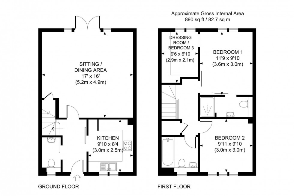Floorplan for Chandlers Field Drive, Haywards Heath, RH16