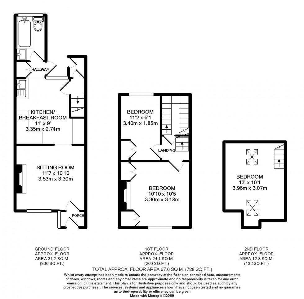 Floorplan for St. Marys Road, Burgess Hill, RH15