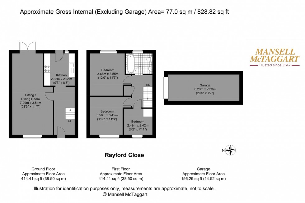 Floorplan for Rayford Close, Peacehaven, BN10