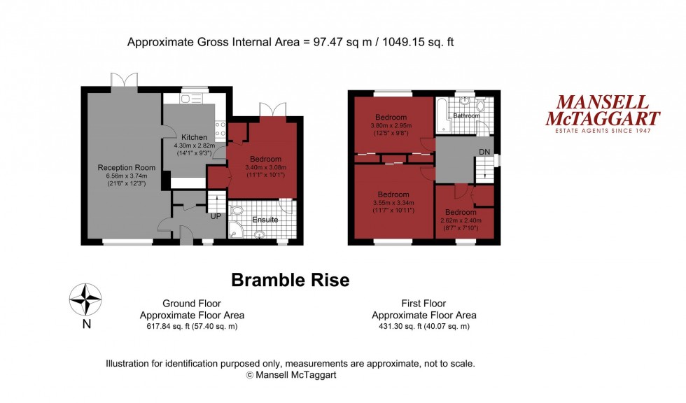 Floorplan for Bramble Rise, Brighton, BN1
