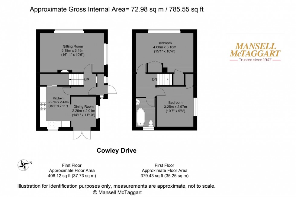 Floorplan for Cowley Drive, Brighton, BN2