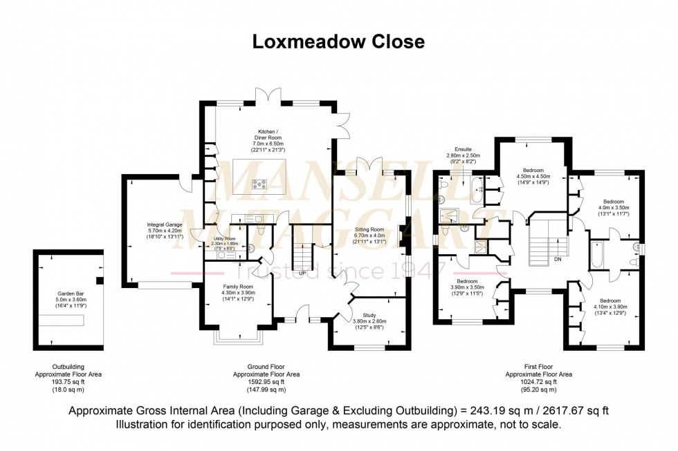 Floorplan for 1A Loxmeadow Close, Ifold, RH14