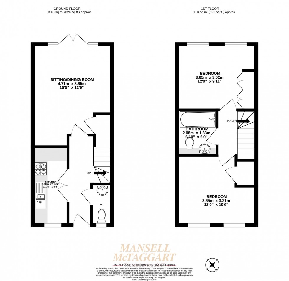 Floorplan for Smeeds Close, East Grinstead, RH19