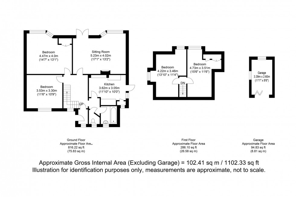 Floorplan for South Way, Lewes, BN7