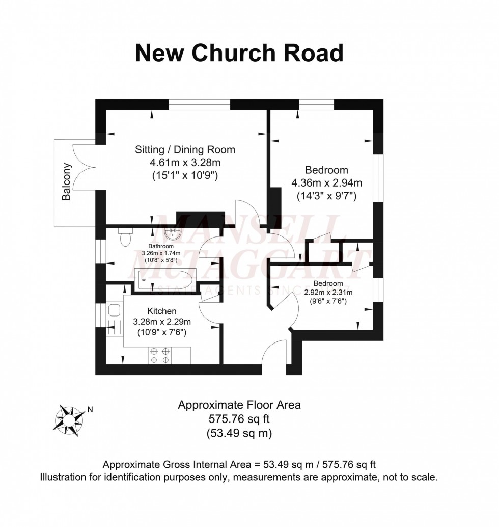 Floorplan for New Church Road, Hove, BN3