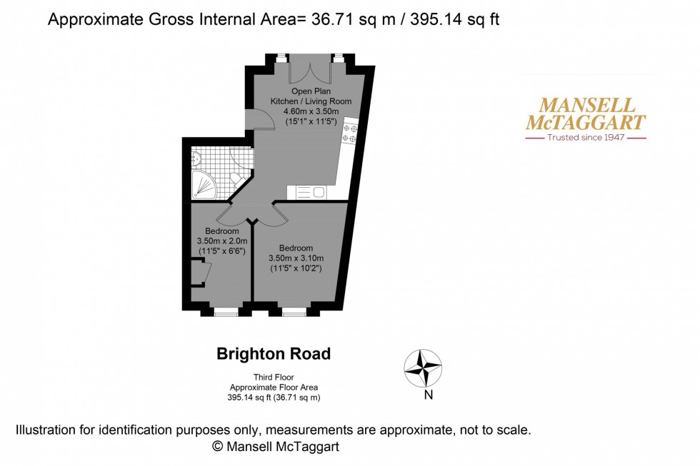 Floorplan for Brighton Road, Shoreham-By-Sea, BN43