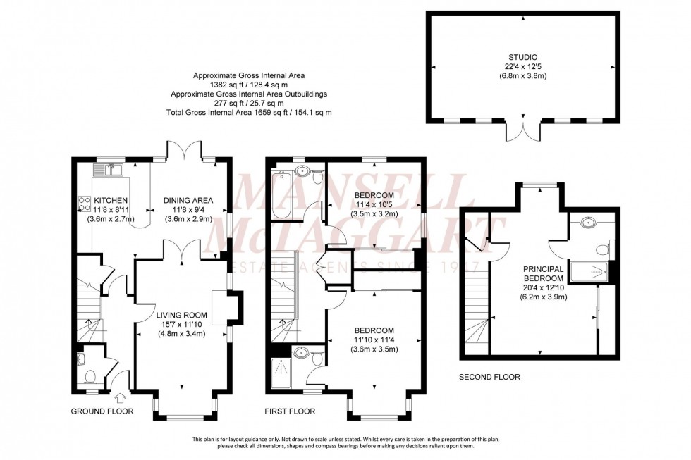 Floorplan for Kilnwood Avenue, Burgess Hill, RH15