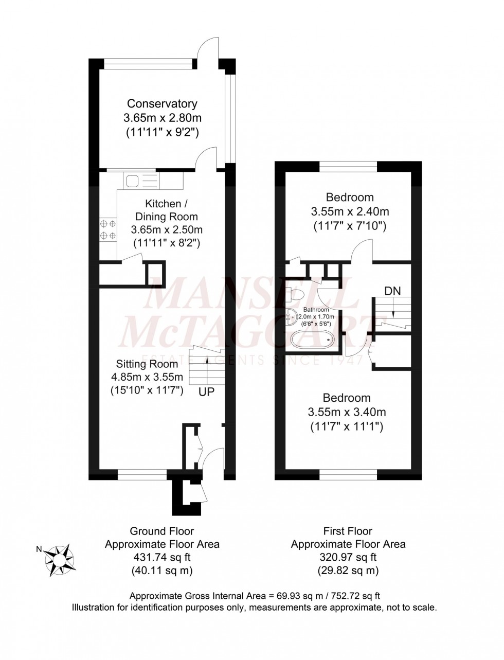 Floorplan for Wallis Way, Horsham, RH13