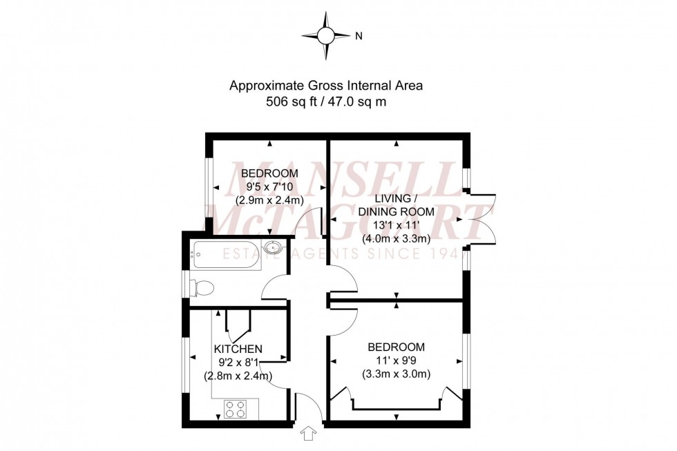 Floorplan for St. Marys Road, Burgess Hill, RH15