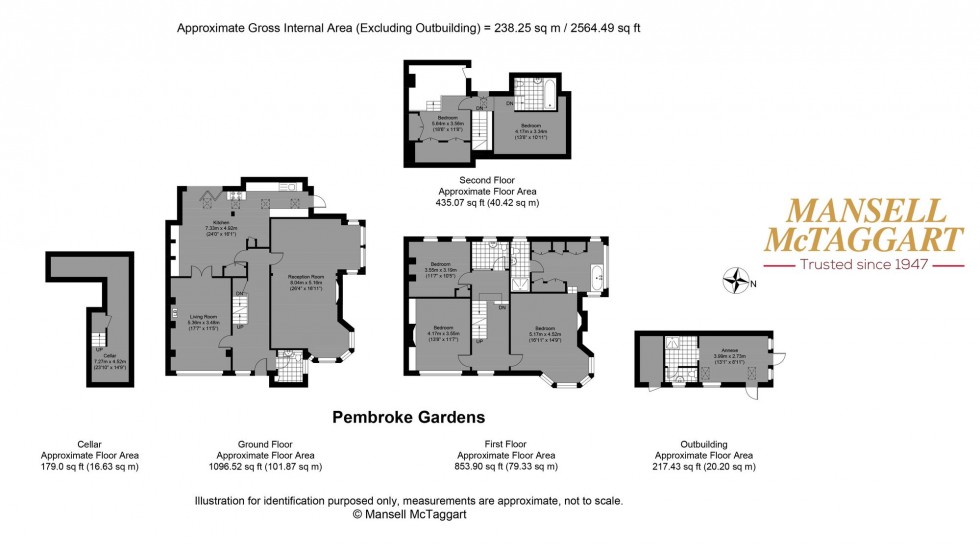 Floorplan for Pembroke Gardens, Hove, BN3