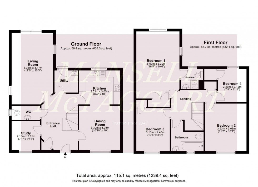 Floorplan for The Timbers, East Grinstead, RH19
