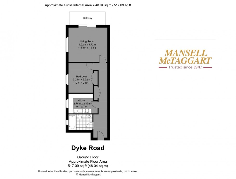 Floorplan for Dyke Road, Hove, BN3