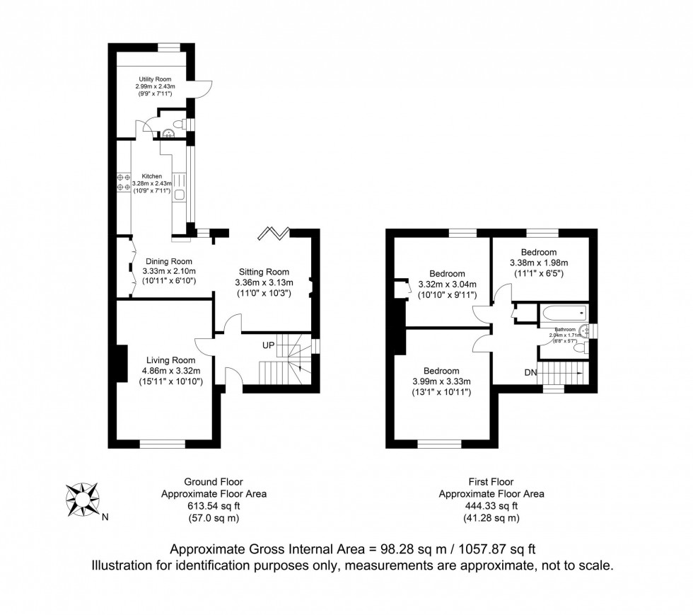 Floorplan for Rushey Close, Ringmer, BN8