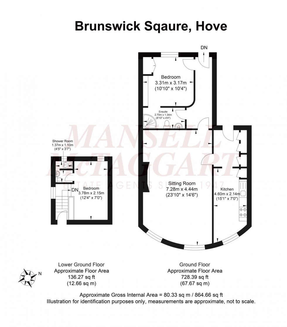 Floorplan for Brunswick Square, Hove, BN3
