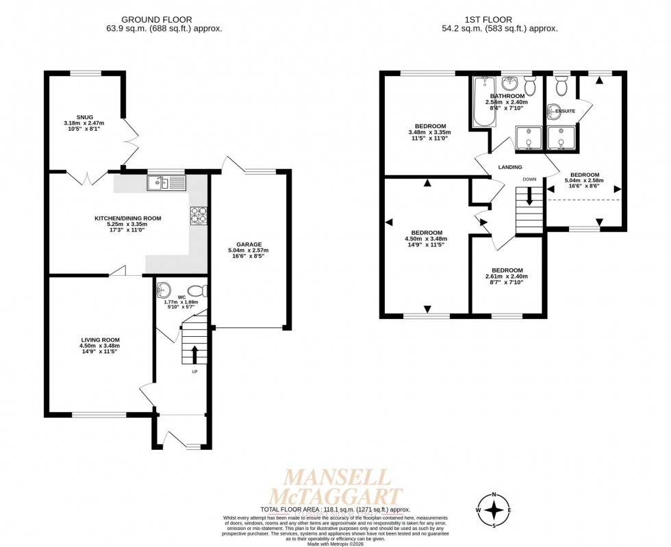 Floorplan for Pinewood Way, Haywards Heath, RH16