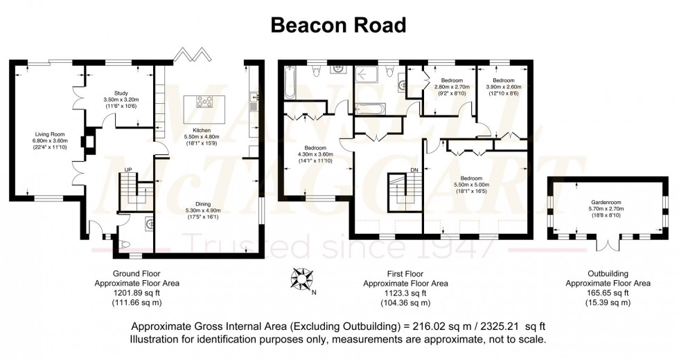 Floorplan for Beacon Road, Crowborough, TN6