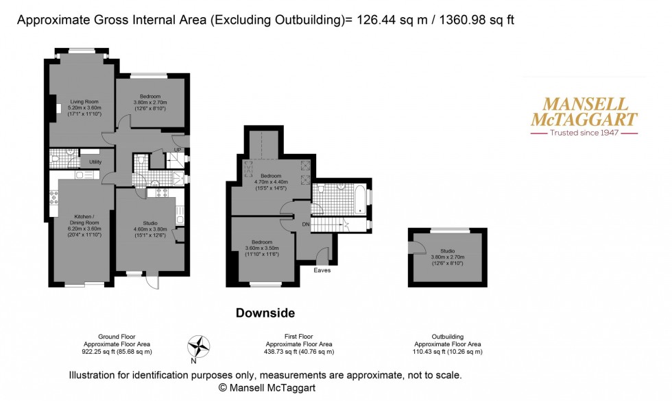 Floorplan for Downside, Shoreham-By-Sea, BN43