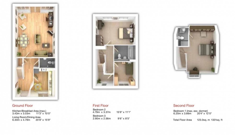 Floorplan for Knight Close, Haywards Heath, RH16