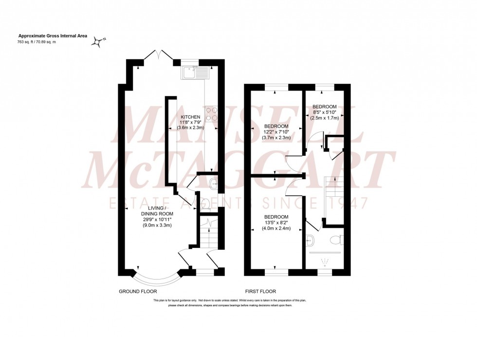 Floorplan for Cleveland Gardens, Burgess Hill, RH15