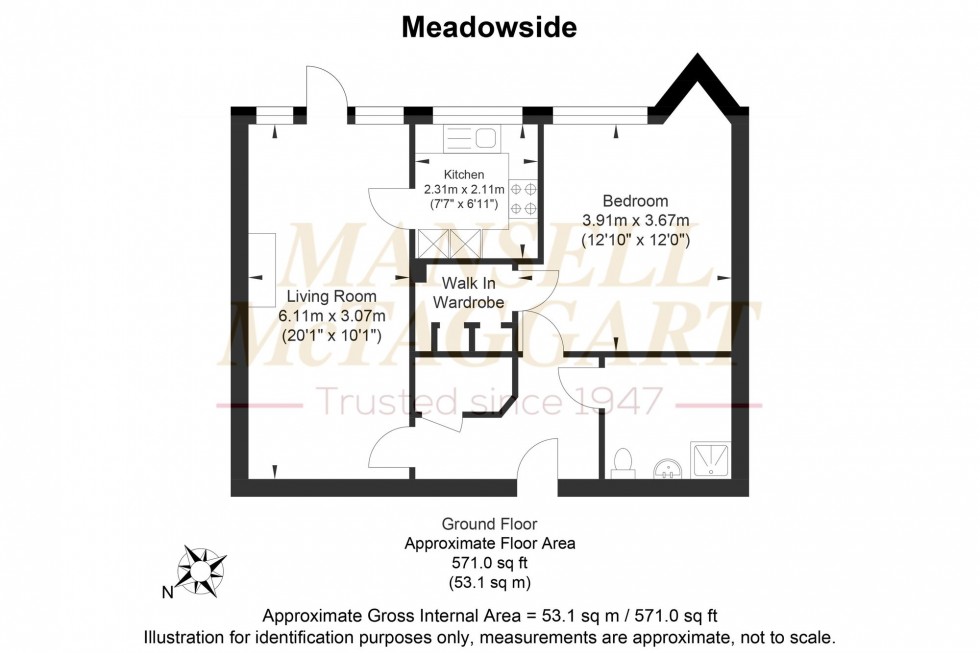 Floorplan for Meadowside, Storrington, RH20