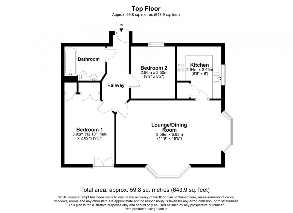 Floorplan for Lucas Close, Maidenbower, RH10