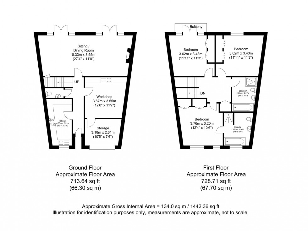 Floorplan for Batchelor Crescent, Crowborough, TN6