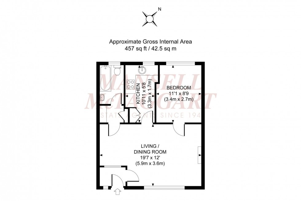 Floorplan for Mill Road, Spanish Court Mill Road, RH15