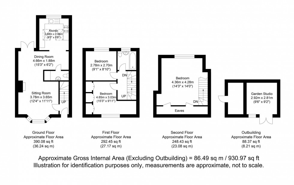 Floorplan for Winterbourne Close, Lewes, BN7
