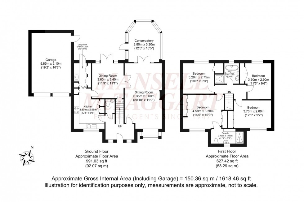 Floorplan for Brick Kiln Close, Plummers Plain, RH13