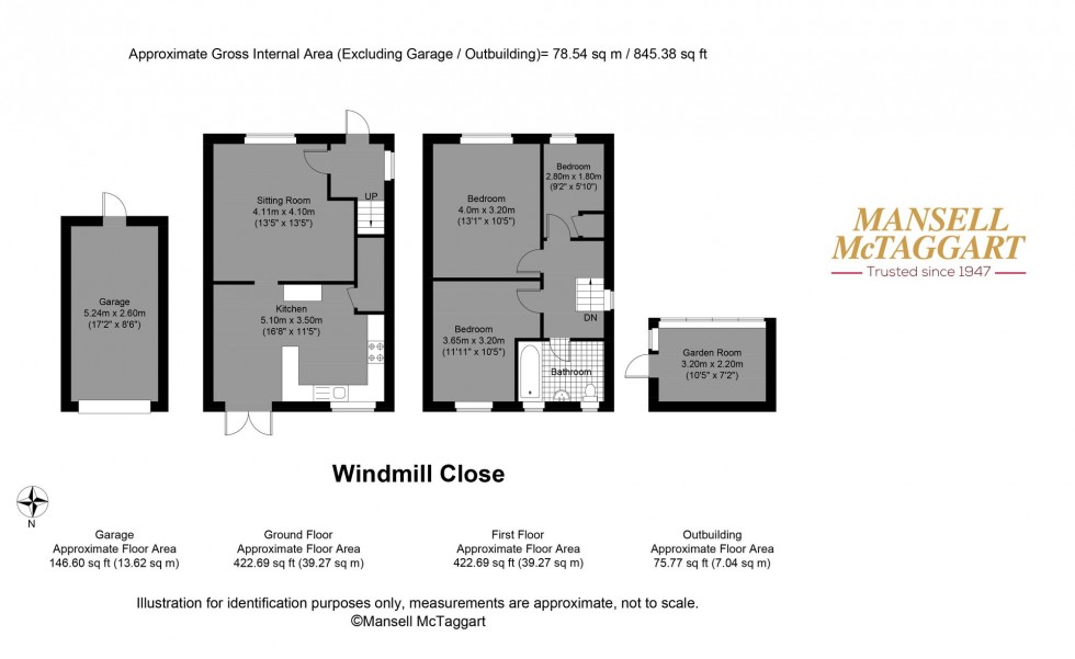 Floorplan for Windmill Close, Upper Beeding, BN44