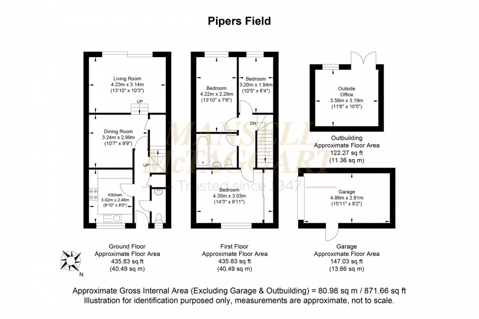 Floorplan for Pipers Field, Ridgewood, TN22