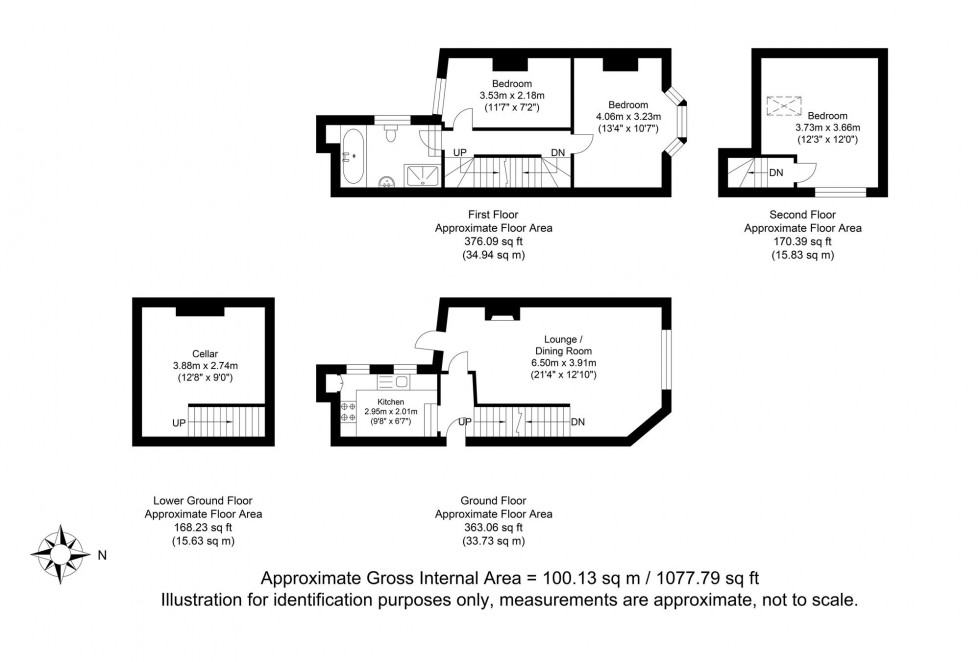 Floorplan for Priory Street, Lewes, BN7