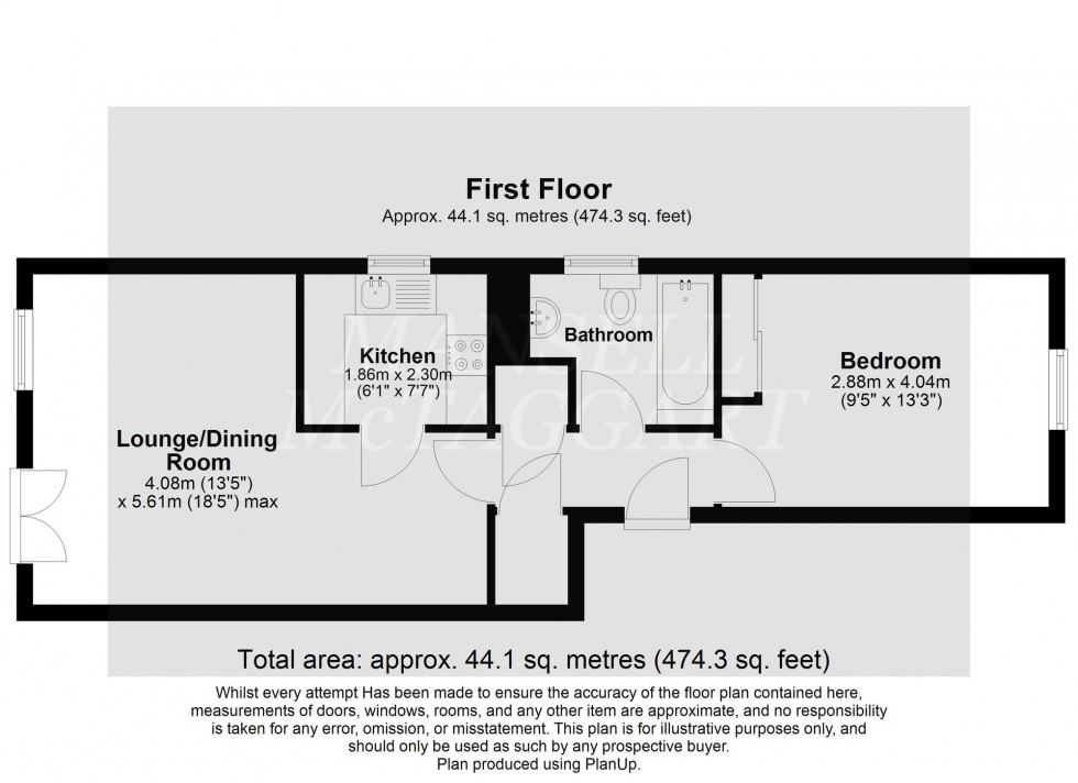 Floorplan for Vicarage Lane, Horley, RH6