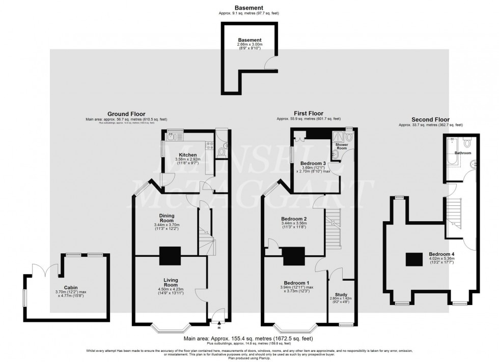 Floorplan for Moat Road, East Grinstead, RH19